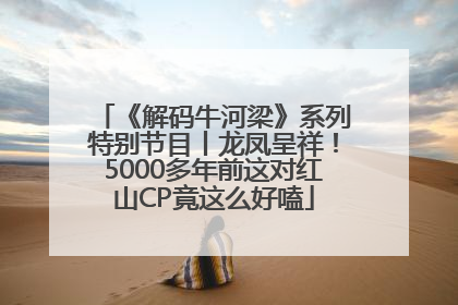 《解码牛河梁》系列特别节目丨龙凤呈祥！5000多年前这对红山CP竟这么好嗑
