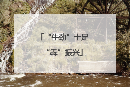 “牛劲”十足“犇”振兴