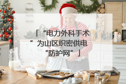 “电力外科手术”为山区织密供电“防护网”