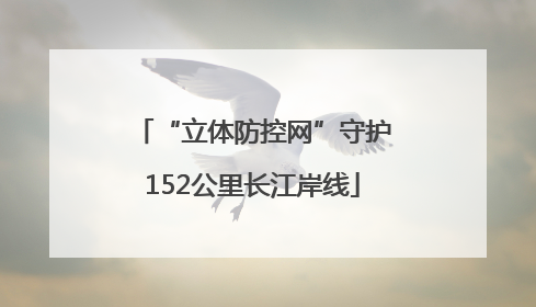 “立体防控网”守护152公里长江岸线