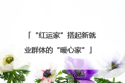 “红运家”搭起新就业群体的“暖心家”