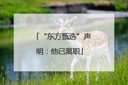 “东方甄选”声明：他已离职
