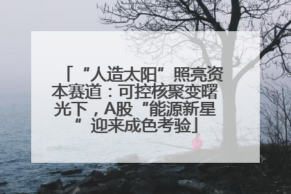 “人造太阳”照亮资本赛道：可控核聚变曙光下，A股“能源新星”迎来成色考验