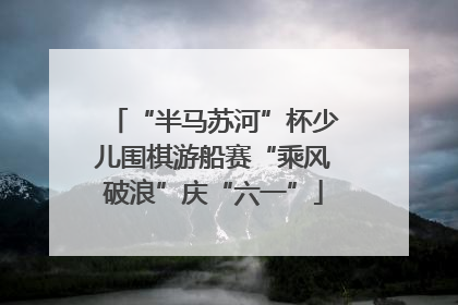 “半马苏河”杯少儿围棋游船赛“乘风破浪”庆“六一”
