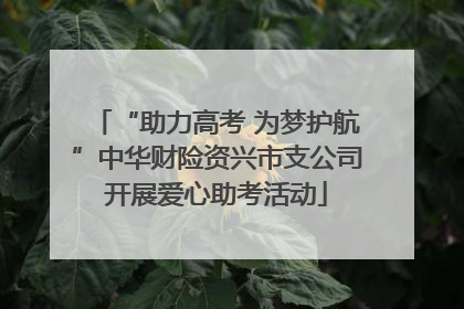 “助力高考 为梦护航”中华财险资兴市支公司开展爱心助考活动