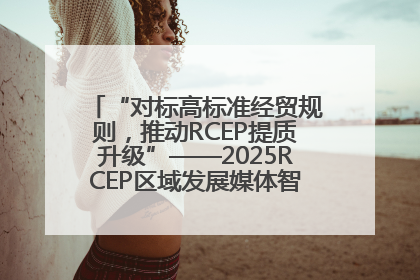“对标高标准经贸规则，推动RCEP提质升级”——2025RCEP区域发展媒体智库论坛举行专题对话