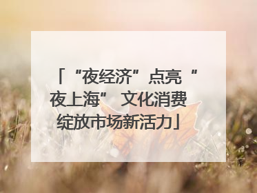 “夜经济”点亮“夜上海” 文化消费绽放市场新活力