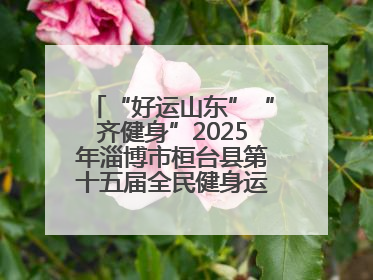 “好运山东”“齐健身”2025年淄博市桓台县第十五届全民健身运动会开赛仪式暨“农业银行杯”第一届社区工作队伍运动会开赛