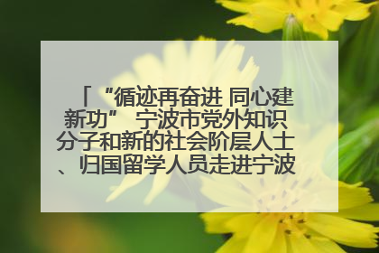 “循迹再奋进 同心建新功” 宁波市党外知识分子和新的社会阶层人士、归国留学人员走进宁波舟山港穿山港区