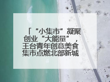 “小集市”凝聚创业“大能量”，王台青年创意美食集市点燃北部新城夜经济