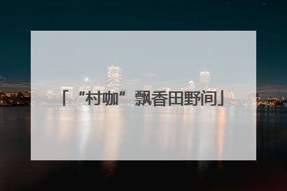 “村咖”飘香田野间