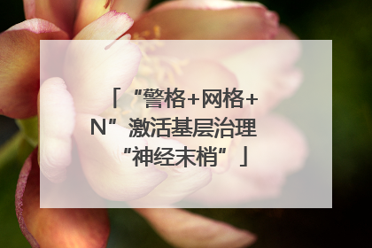 “警格+网格+N”激活基层治理“神经末梢”