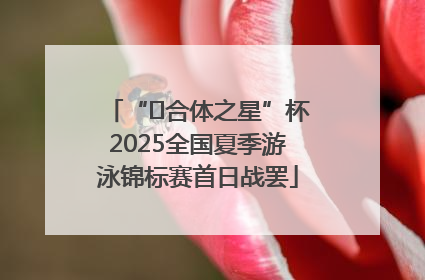 “﻿合体之星”杯2025全国夏季游泳锦标赛首日战罢