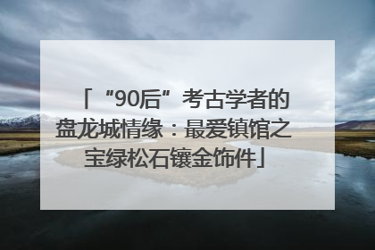“90后”考古学者的盘龙城情缘：最爱镇馆之宝绿松石镶金饰件