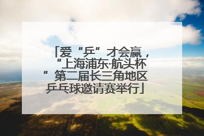 爱“乒”才会赢，“上海浦东·航头杯”第二届长三角地区乒乓球邀请赛举行