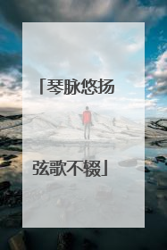 琴脉悠扬 弦歌不辍