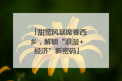 甜蜜风暴席卷西乡，解锁“浪漫+经济”新密码