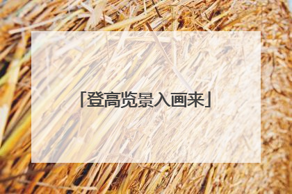 登高览景入画来