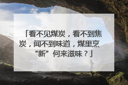 看不见煤炭，看不到焦炭，闻不到味道，煤里烹“新”何来滋味？