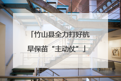 竹山县全力打好抗旱保苗“主动仗”