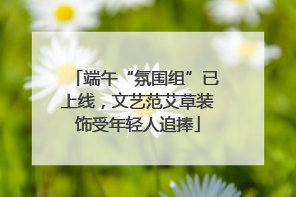 端午“氛围组”已上线，文艺范艾草装饰受年轻人追捧