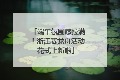 端午氛围感拉满！浙江赛龙舟活动花式上新啦