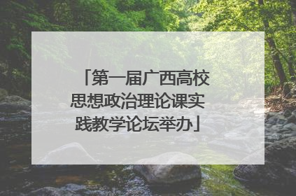 第一届广西高校思想政治理论课实践教学论坛举办