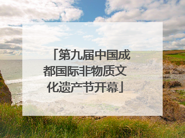 第九届中国成都国际非物质文化遗产节开幕