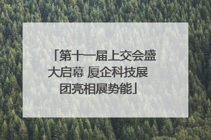 第十一届上交会盛大启幕 厦企科技展团亮相展势能
