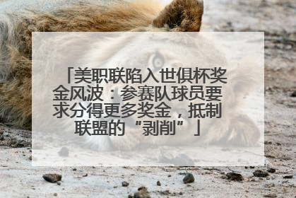 美职联陷入世俱杯奖金风波：参赛队球员要求分得更多奖金，抵制联盟的“剥削”