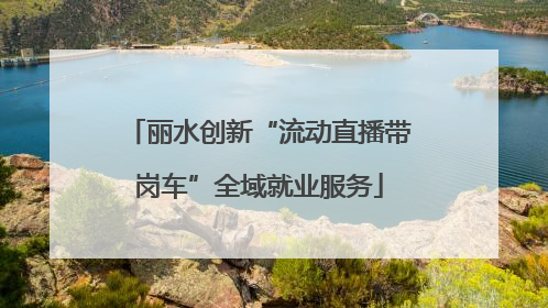 丽水创新“流动直播带岗车”全域就业服务