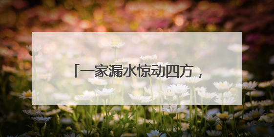 一家漏水惊动四方，这场特殊的“四方会谈”化解社区难题