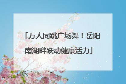 万人同跳广场舞！岳阳南湖畔跃动健康活力