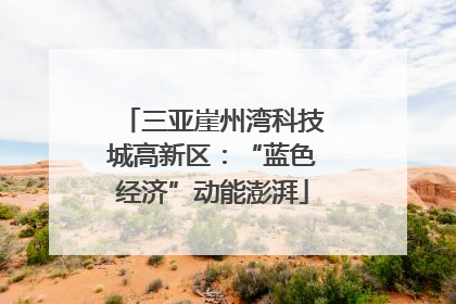 三亚崖州湾科技城高新区：“蓝色经济”动能澎湃