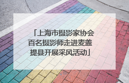 上海市摄影家协会百名摄影师走进麦盖提县开展采风活动