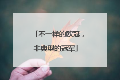 不一样的欧冠，非典型的冠军