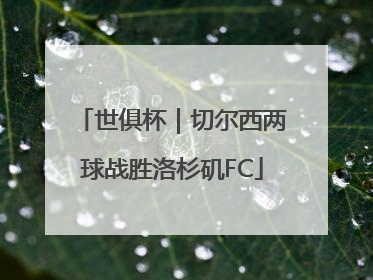 世俱杯｜切尔西两球战胜洛杉矶FC
