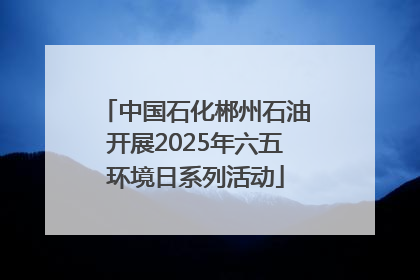 中国石化郴州石油开展2025年六五环境日系列活动