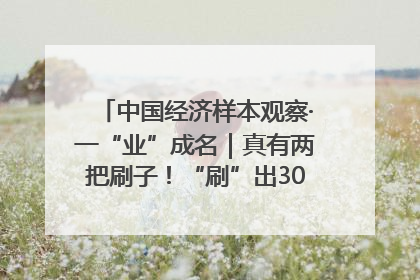 中国经济样本观察·一“业”成名｜真有两把刷子！“刷”出30亿级“颜值经济”