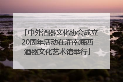 中外酒器文化协会成立20周年活动在灌南海西酒器文化艺术馆举行