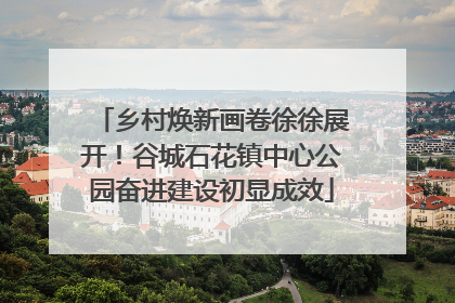乡村焕新画卷徐徐展开！谷城石花镇中心公园奋进建设初显成效