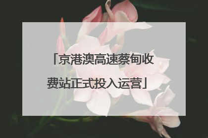 京港澳高速蔡甸收费站正式投入运营