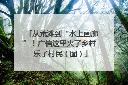 从荒滩到“水上画廊”！广信这里火了乡村 乐了村民（图）