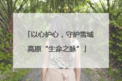 以心护心，守护雪域高原“生命之脉”