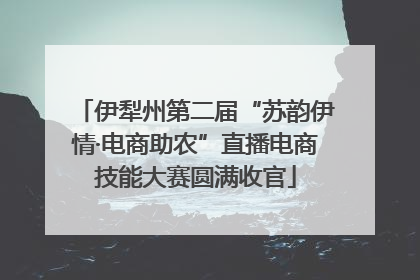 伊犁州第二届“苏韵伊情·电商助农”直播电商技能大赛圆满收官