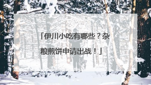 伊川小吃有哪些？杂粮煎饼申请出战！