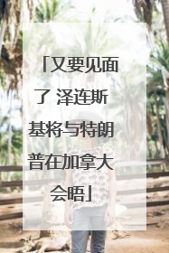 又要见面了 泽连斯基将与特朗普在加拿大会晤