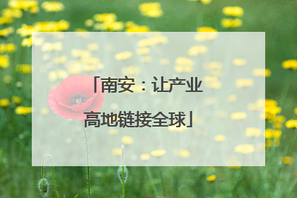 南安：让产业高地链接全球