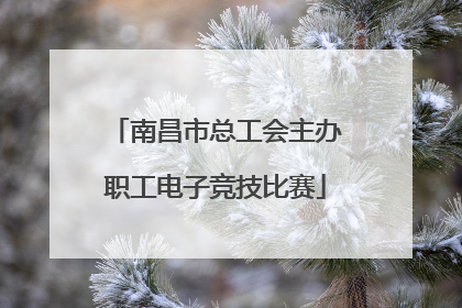 南昌市总工会主办职工电子竞技比赛