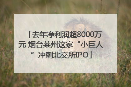去年净利润超8000万元 烟台莱州这家“小巨人”冲刺北交所IPO